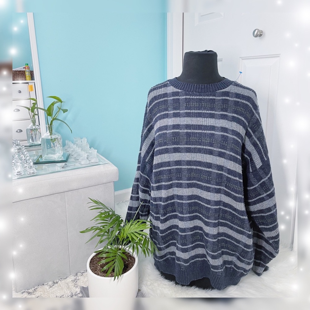 Vintage Oversized Stripped Sweater